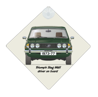 Triumph Stag MkII (hard top) 1973-77 Car Window Hanging Sign